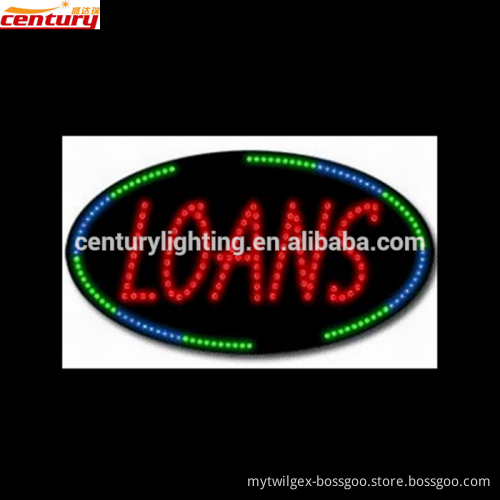 wholesale china factory price LOANS animated led sign